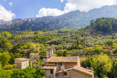 Güzel manzarasına Sierra de Tramuntana, Mallorca, İspanya