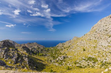 Sa Calobra güzel manzarasına Mallorca Adası, İspanya