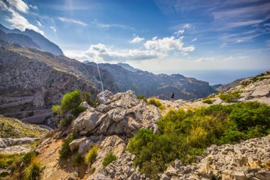 Sa Calobra güzel manzarasına Mallorca Adası, İspanya