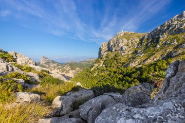 Güzel manzarasına Cap de Formentor, Mallorca, İspanya