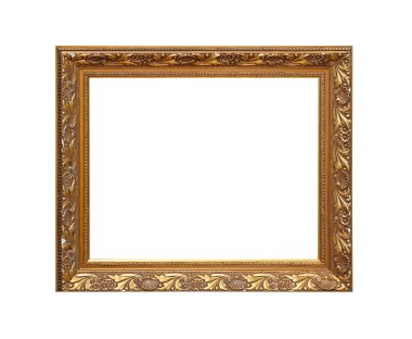 Altın Çerçeve izole