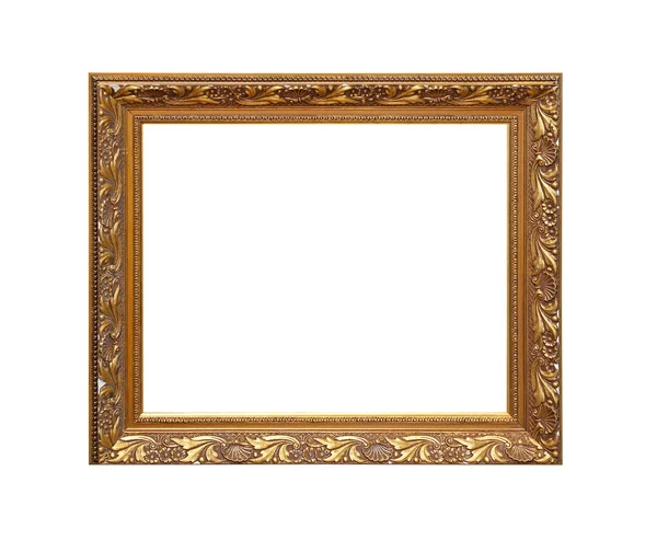 Gouden frame geïsoleerd — Stockfoto