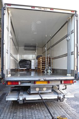 Refrigerator Truck Freight clipart