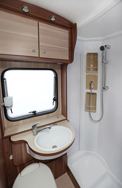 Camper banyo iç — Stok fotoğraf