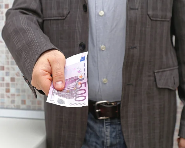 Bribery With Euro Money — Stock Photo, Image