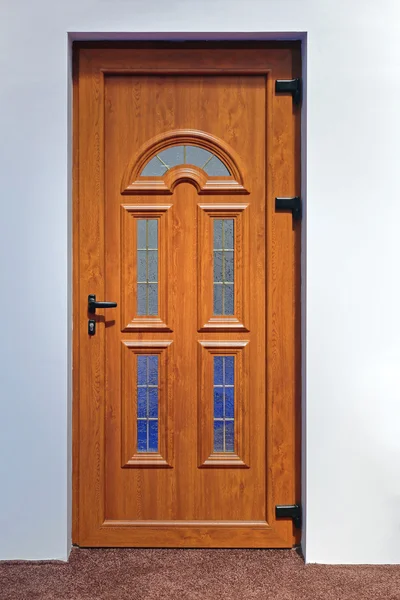 Porta decorativa in legno — Foto Stock