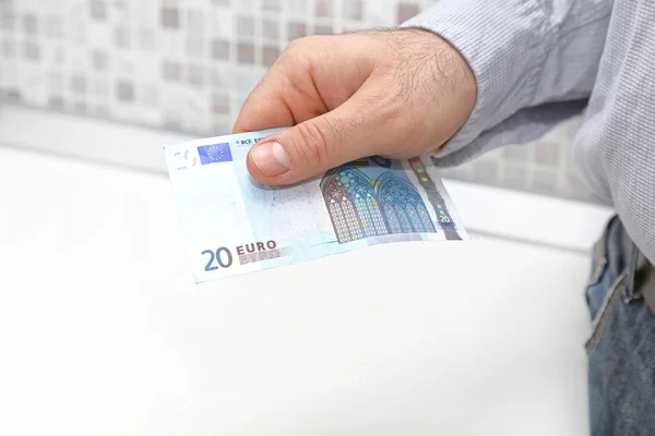 Twenty Euro Paying — Stock Photo, Image