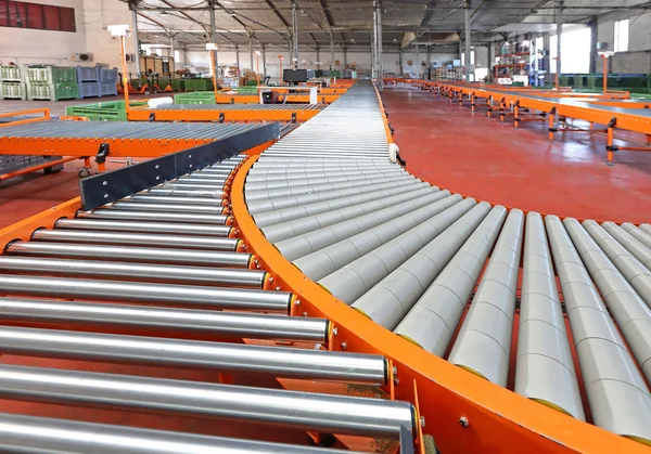 Transportasi Sistem Conveyor — Stok Foto