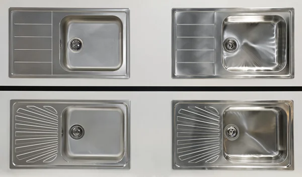 Four Kitchen Sinks — Stock Photo, Image
