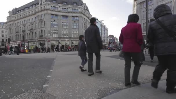 Діагональні перетину Лондон — стокове відео