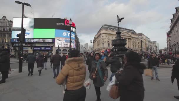 Piccadilly sirkus london — Stok Video