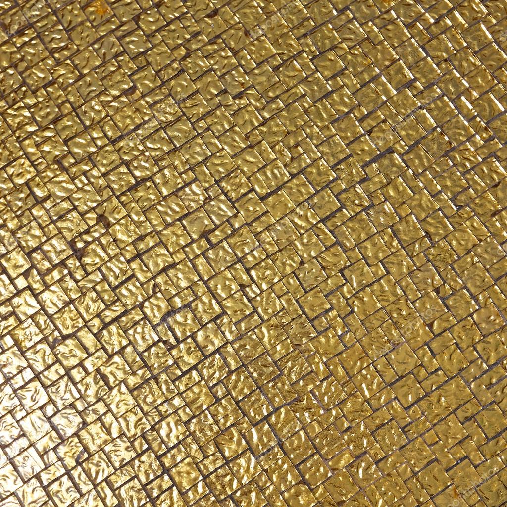 Goldene Fliesen Goldene Fliesen Hintergrund — Stockfoto © Baloncici