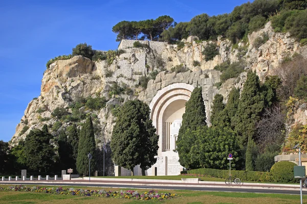 Memorial de guerra em Nice — Fotografia de Stock