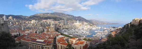 Monako gród Panorama — Zdjęcie stockowe