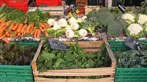 Zelenina na trhu — Stock fotografie