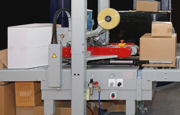 Carton Sealing Machine — Stock Photo, Image