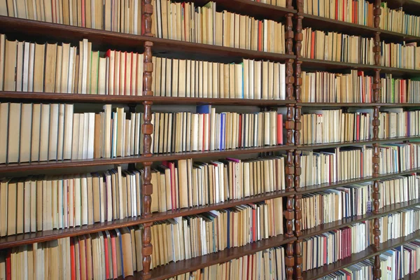 Böcker i biblioteket — Stockfoto