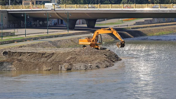 River Digger Excavation — Stock Photo, Image