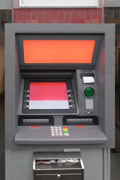 Atm in Shop Window — Stock Photo, Image