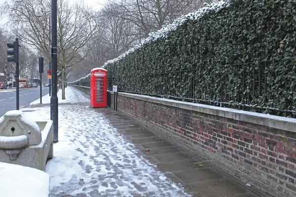 Snow in London — Stock Photo, Image