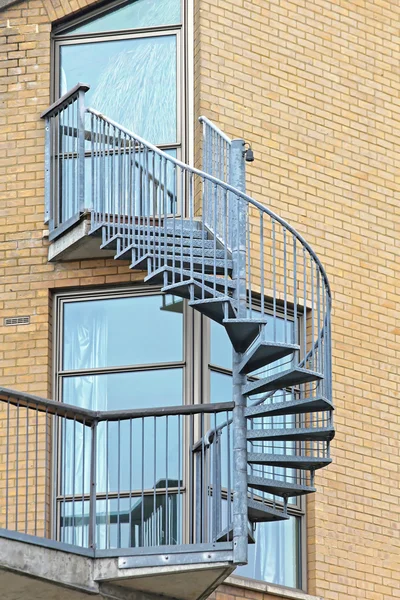 Exterior Spiral Staircase — Stock Photo, Image