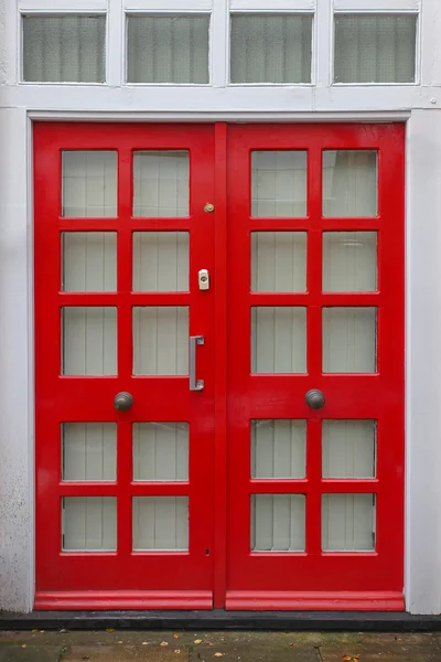 Porta della terrazza rossa — Foto Stock