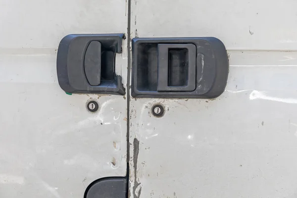 Damaged Door Handles and Locks at Cargo Van Theft