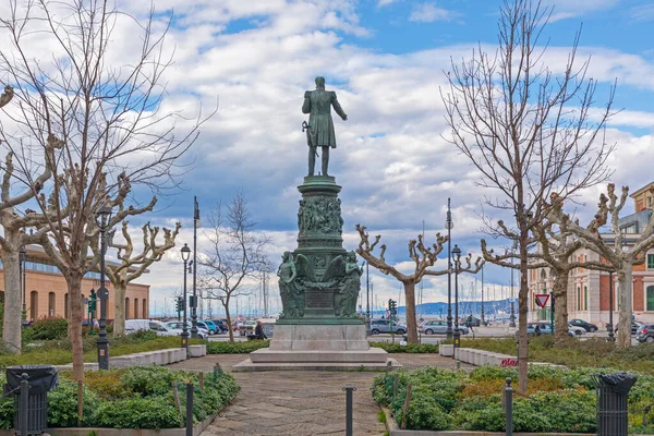 Trieste Italy Березня 2020 Maximilian Austria Emperor Mexico Statue Piazza — стокове фото