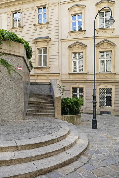 Charming Small Street Corner Centro Viena Austria — Foto de Stock