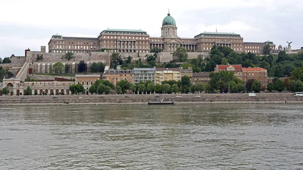 Historiska Kungliga Buda Palace Castle Hill Budapest Ungern — Stockfoto