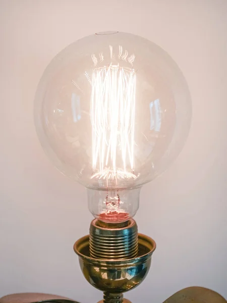 Antieke Edison Gloeilamp Vintage Koolstofwolfraam Gloeidraad — Stockfoto