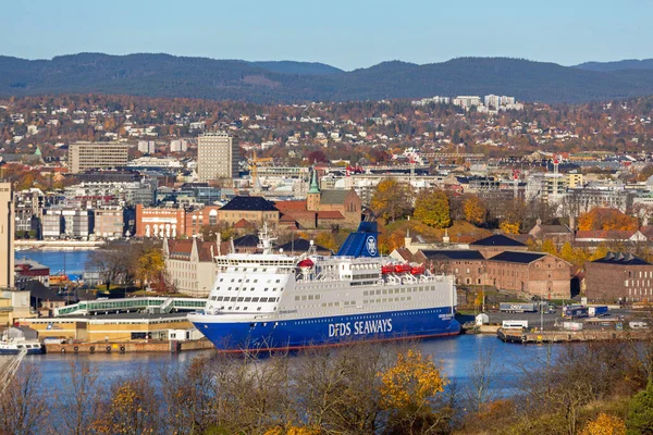 Oslo Norge Oktober 2016 Big Cruse Ship Förtöjt Oslo Norge — Stockfoto