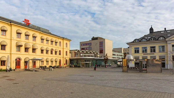 Drammen Norvégia 2016 Október Nsb Train Station Building Drammen Norvégia — Stock Fotó