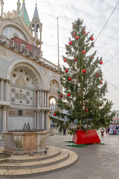 Венеція Італія Січня 2017 Велике Різдво Площі Сан Марко Венеції — стокове фото
