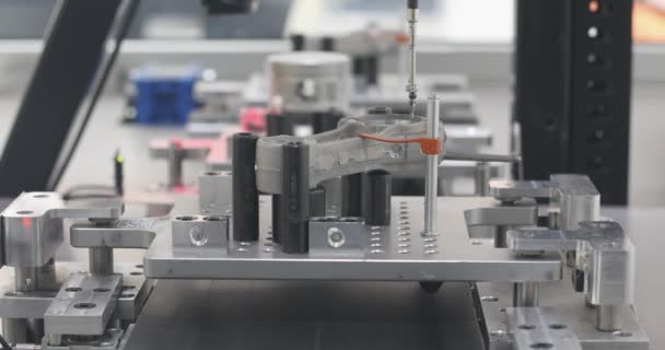 Touch Probe Mätning Bildelar Fabriken Produktion — Stockvideo