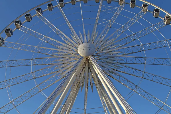 Roda Gigante Branca Grande Hyde Park — Fotografia de Stock