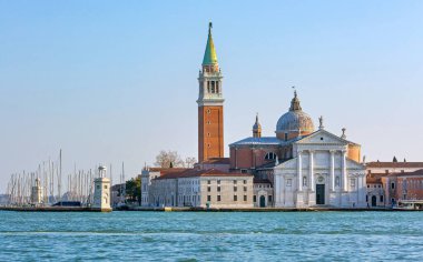 Venedik İtalya Kışı 'nda San Giorgio Maggiore Kilisesi