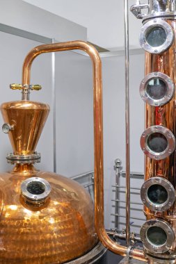 Klasik Bakır Damıtma Alkol Hala Bira Fabrikası Ekipmanı