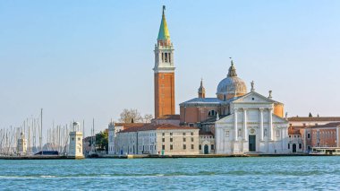 Venedik İtalya Kışı 'nda San Giorgio Maggiore Kilisesi