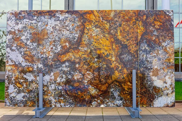 Groot Lab Van Italiaans Marmeren Stenen Bouwmateriaal — Stockfoto