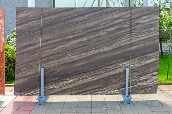 Big Slab Dark Italian Marble Stone Construction Material — Stock fotografie