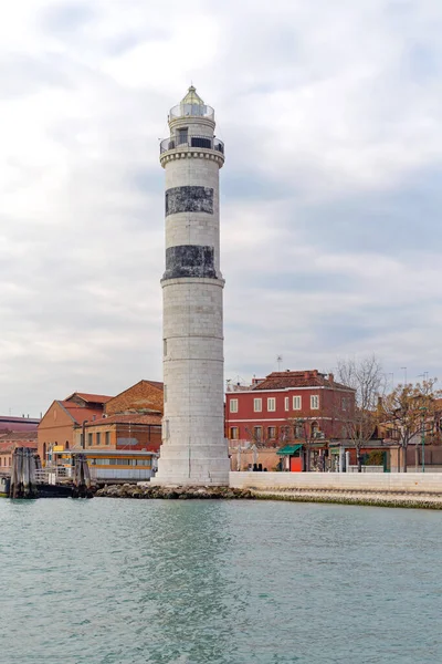 Murano Adası Venedik Talya Deniz Feneri — Stok fotoğraf