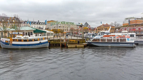 Stromstad Suecia Noviembre 2016 Barcos Amarrados Muelle Stromstad Suecia — Foto de Stock