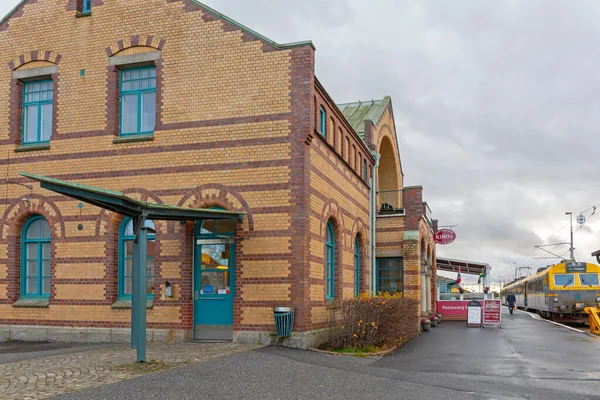 Stromstad Sweden November 2016 Train Station Building Platform Stromstad Sweden — Stock Photo, Image