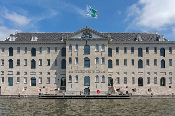 Amsterdam Holland Maj 2018 National Maritime Museum Building Amsterdam Holland - Stock-foto