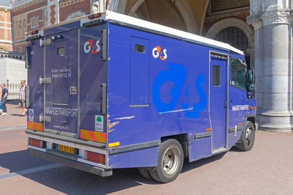 Amsterdam Nederländerna Maj 2018 Money Transport Security Van G4S Company — Stockfoto