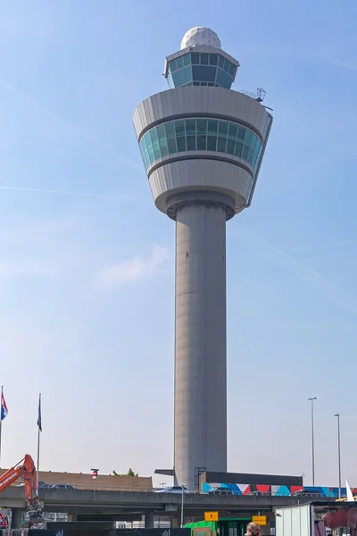 Amsterdam Holandia Maja 2018 Wieża Kontrolna Lotnisku Schiphol Amsterdamie Holandia — Zdjęcie stockowe