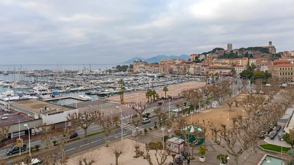 Cannes Francia Enero 2018 Castillo Fort Mañana Invierno Cannes Francia —  Fotos de Stock