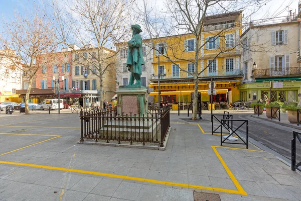 Arles França Janeiro 2016 Monumento Frederic Mistral Place Forum Arles — Fotografia de Stock