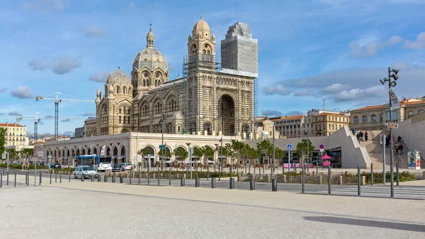 Marselha França Janeiro 2016 Catedral Católica Romana Prefeito Marselha França — Fotografia de Stock